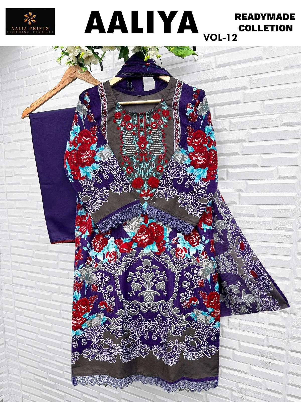 Aaliz Print Aaliya Vol 12 Ready Made Collection