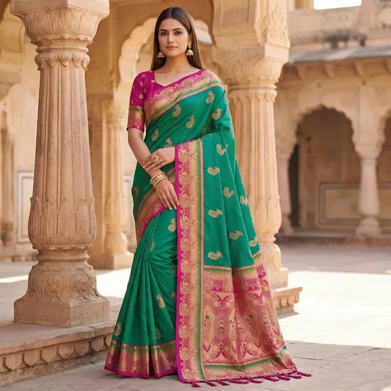 Mb 1013 Soft Paithani Silk Zari Weaving Festival Saree Collection