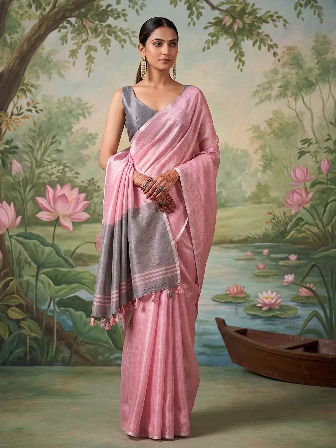 Ast Vrindavan Soft Tissue Silk Festival Saree Collection