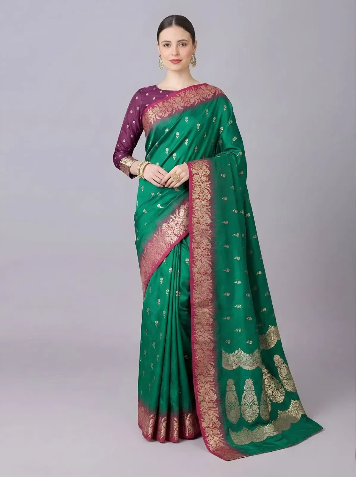 Mb 1109 Premium Soft Banarasi Silk Zari Weaving Saree Collection
