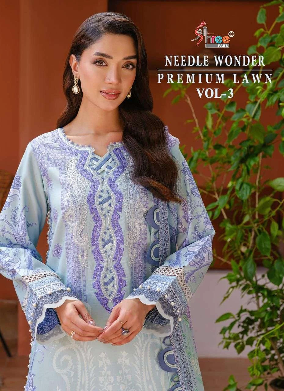 Shree Fab Needle Wonder Lawn Collection Vol 3