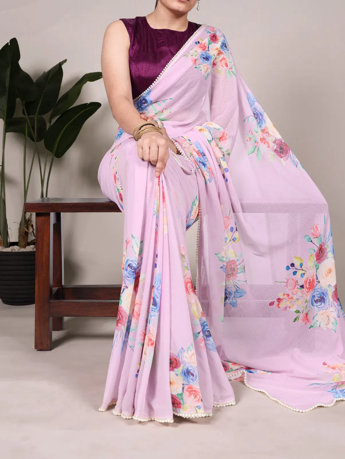 Taraa Nira Vol 1 Weightless Marbal Floral Printed Saree Collection