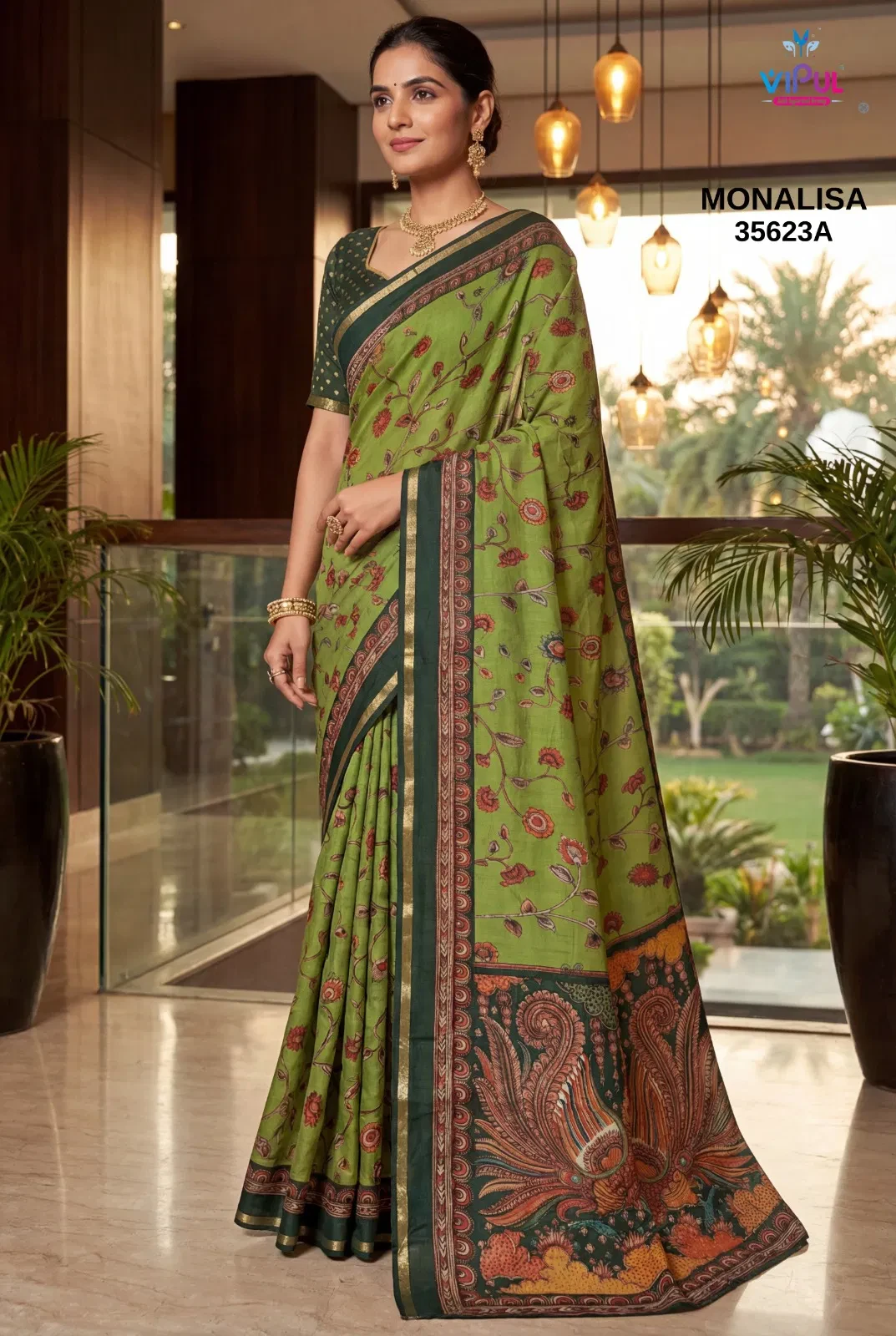 Vipul Monalisa 35623 a to D Mal Cotton Saree Collection