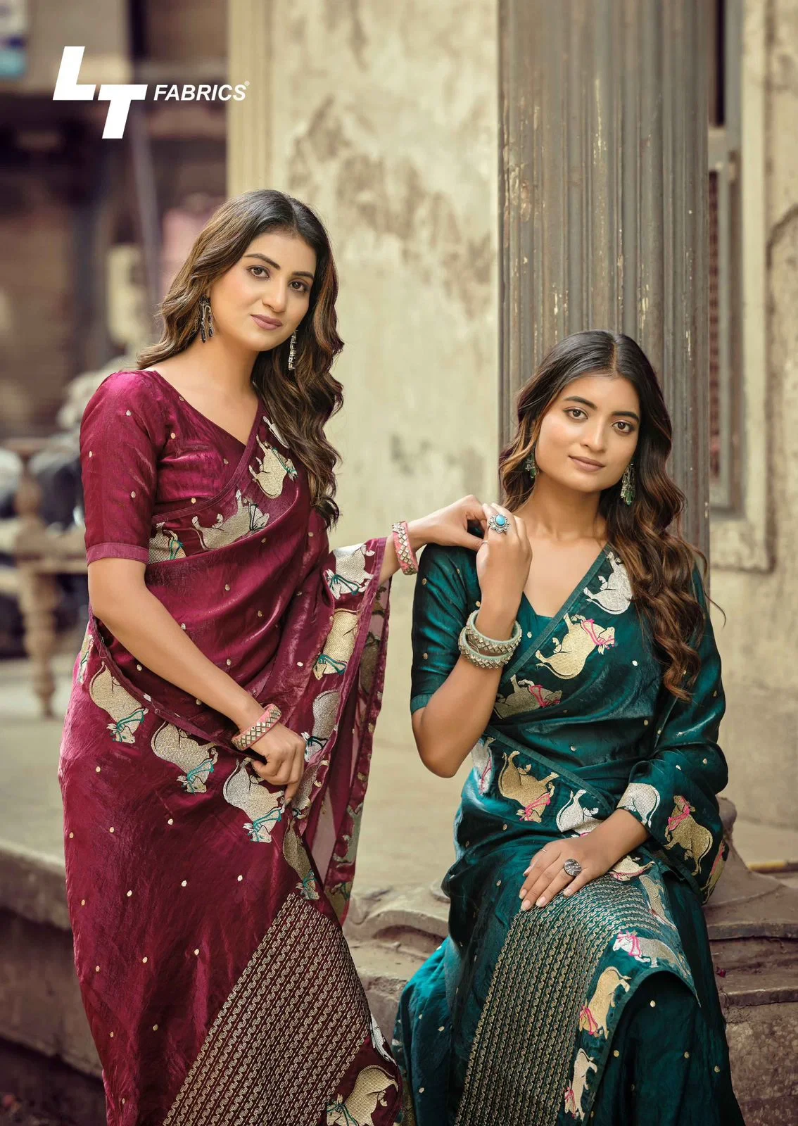 Lt Aurika Vol 16 Malai Silk Embroidered Saree Collection