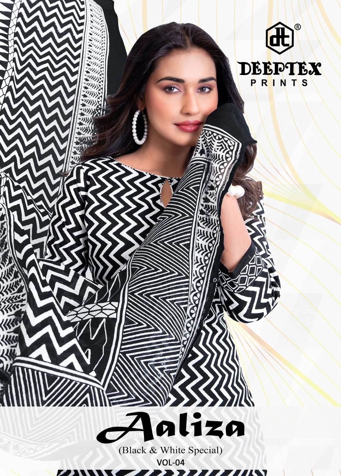 Deeptex Aaliza Black & White Vol 4