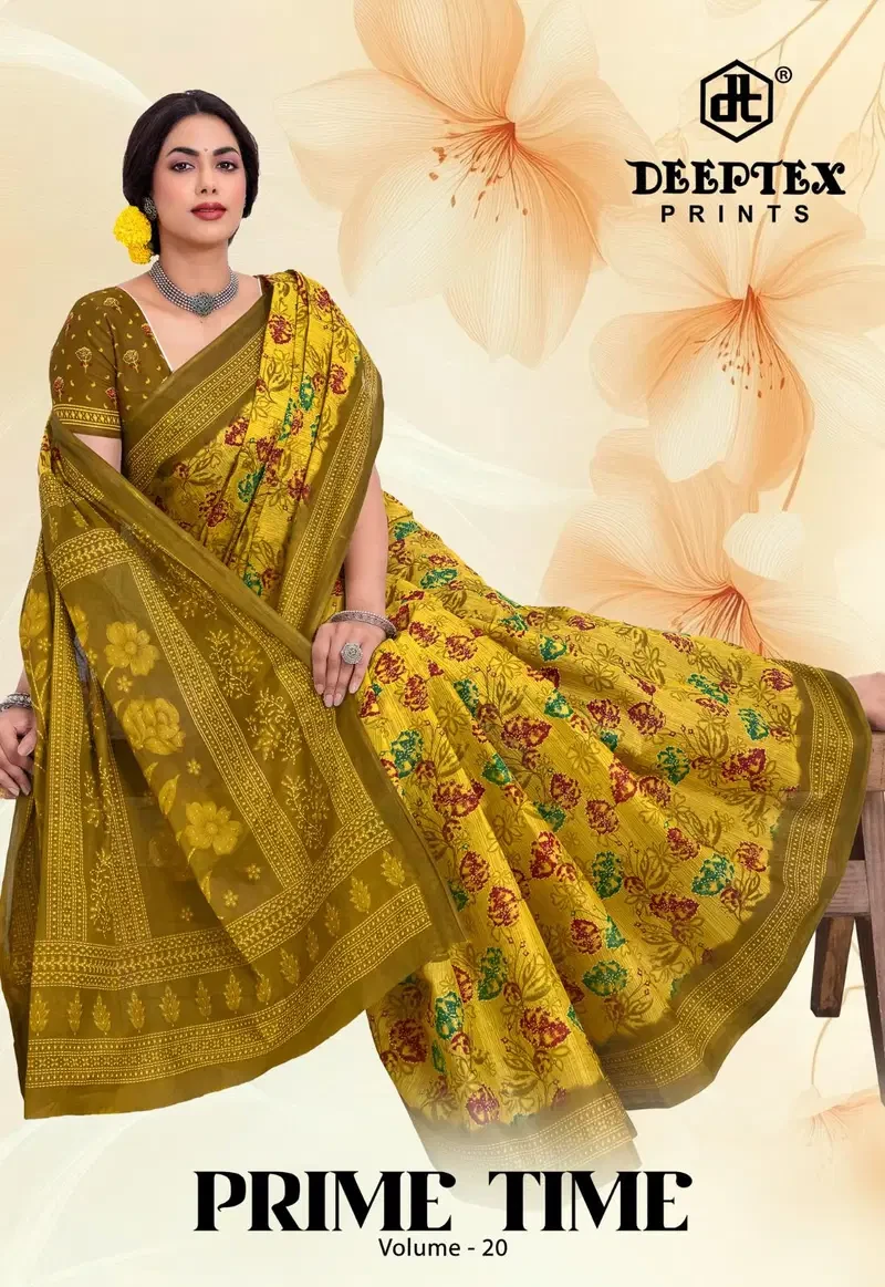 Deeptex Prime Time Vol 20 Cotton Printed Saree Collection