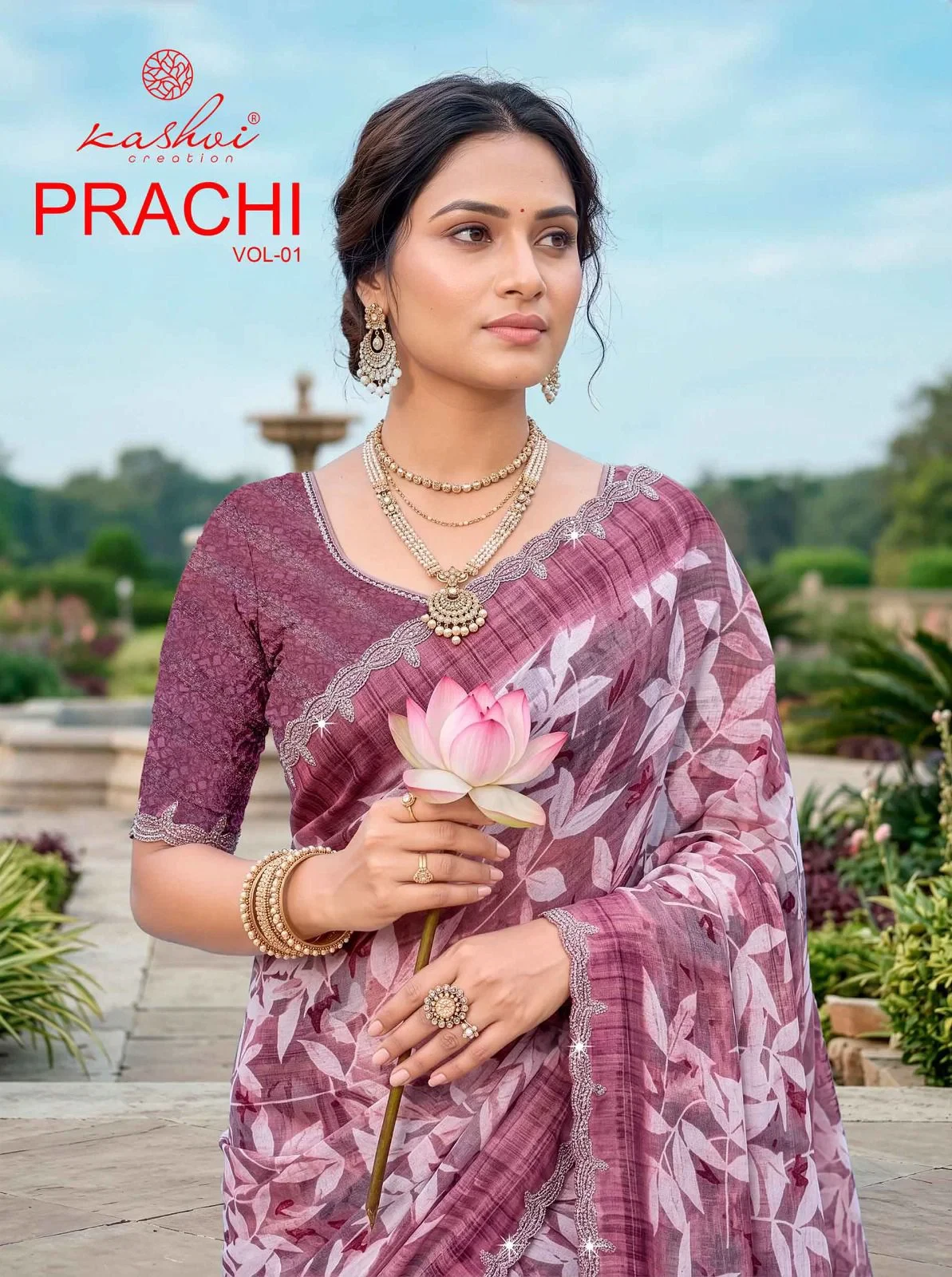 Kashvi Prachi Vol 1 Pc Rimzim with Cutworked Saree