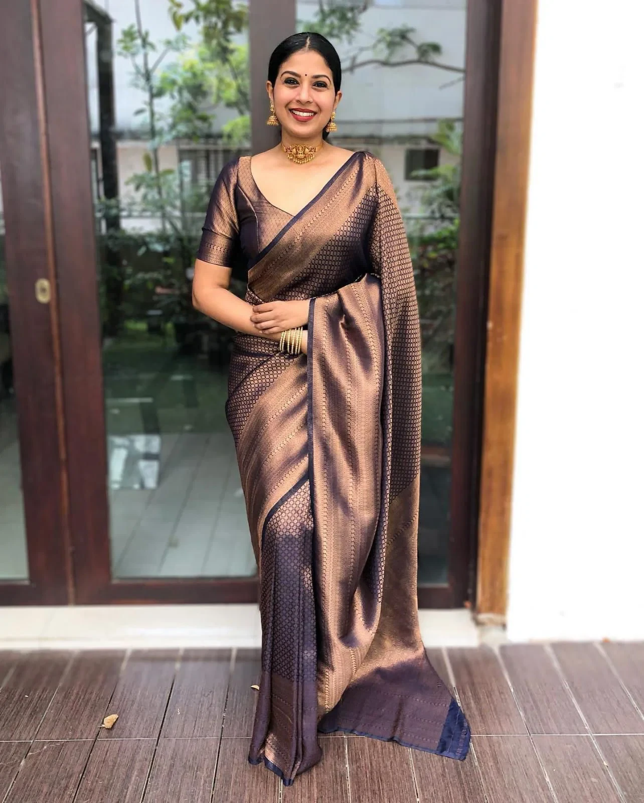 Soft Silk 4040 Lichi Silk Jacquard Work Saree Collection