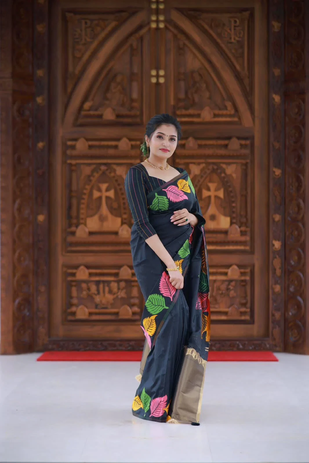 Soft Silk 6042 Lichi Silk Jacqaurd Work Saree Collection