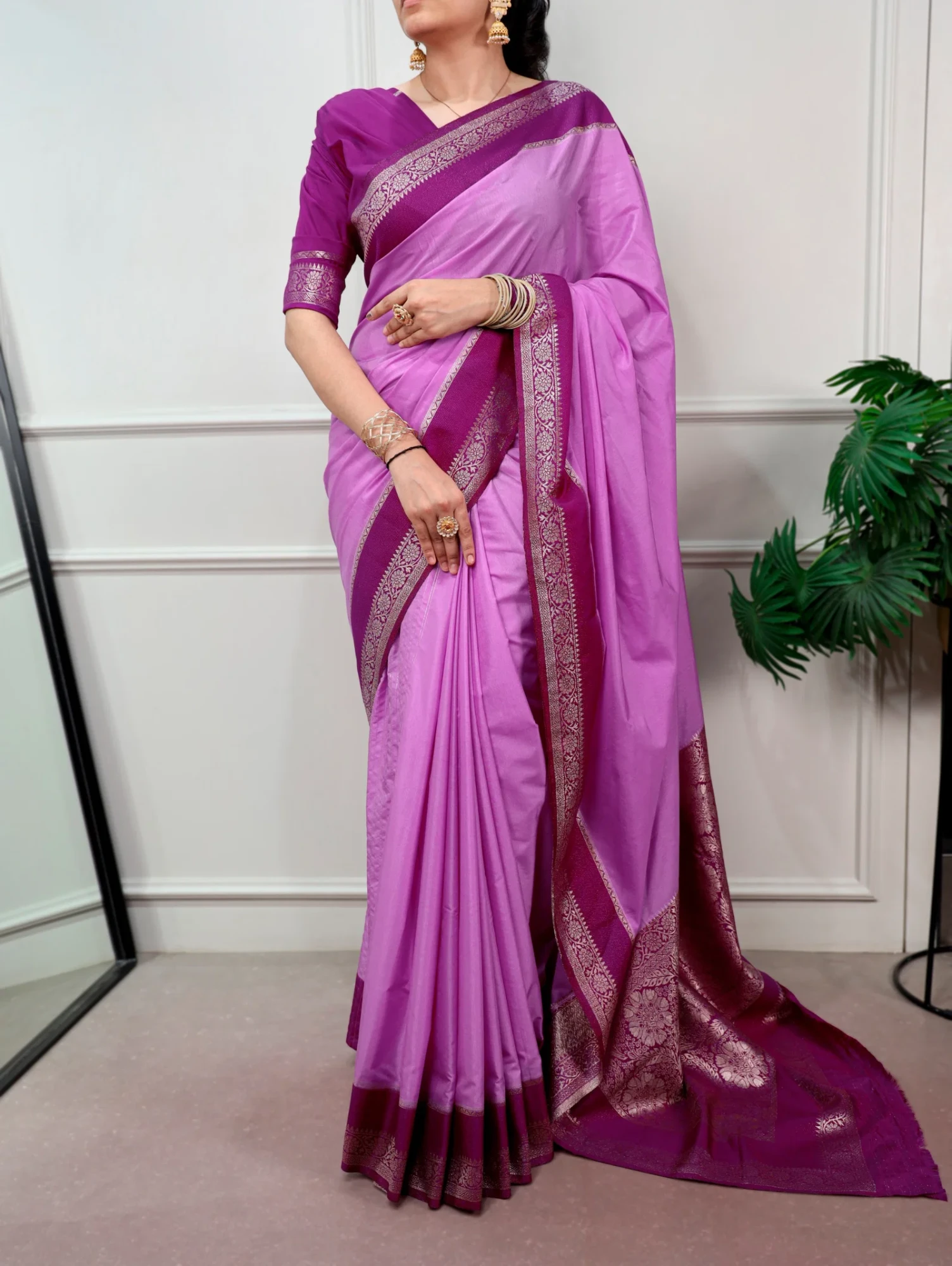 Taraa L 7900 Mysore Crepe Zari Weaving Saree Collection