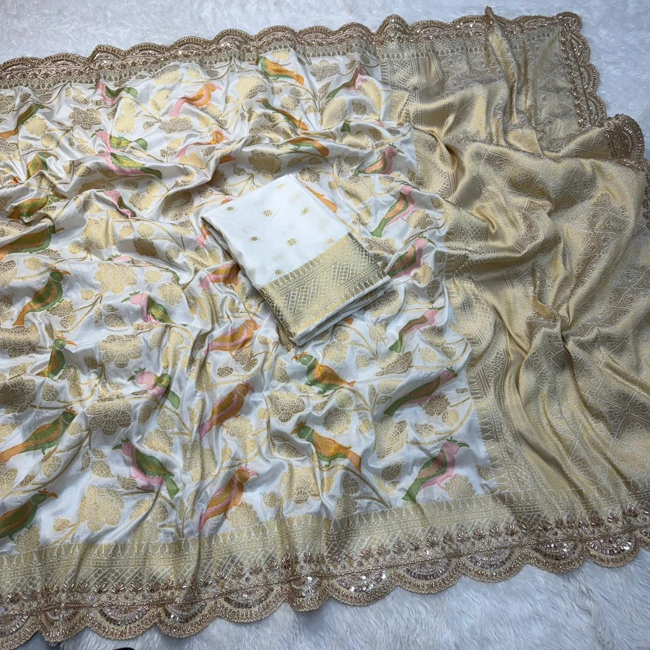Ds 855 Banarasi Khadi Silk Designer Saree Collection
