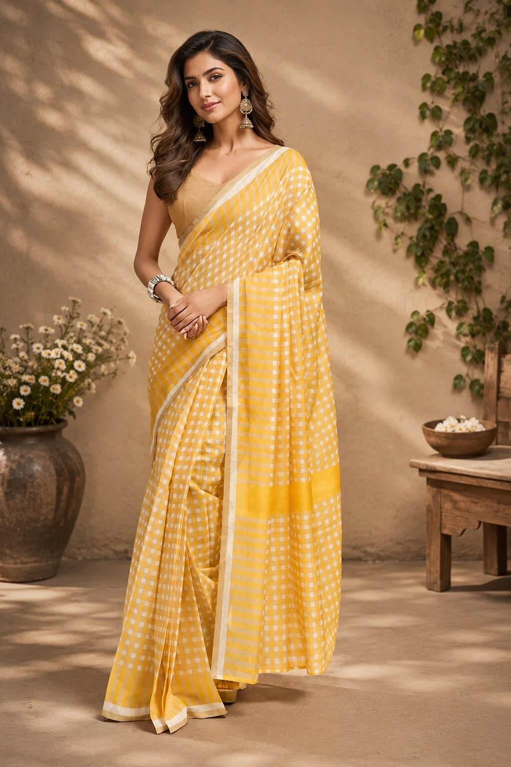 Meera 340 Chanderi Cotton Printed Ready to Wear Saree