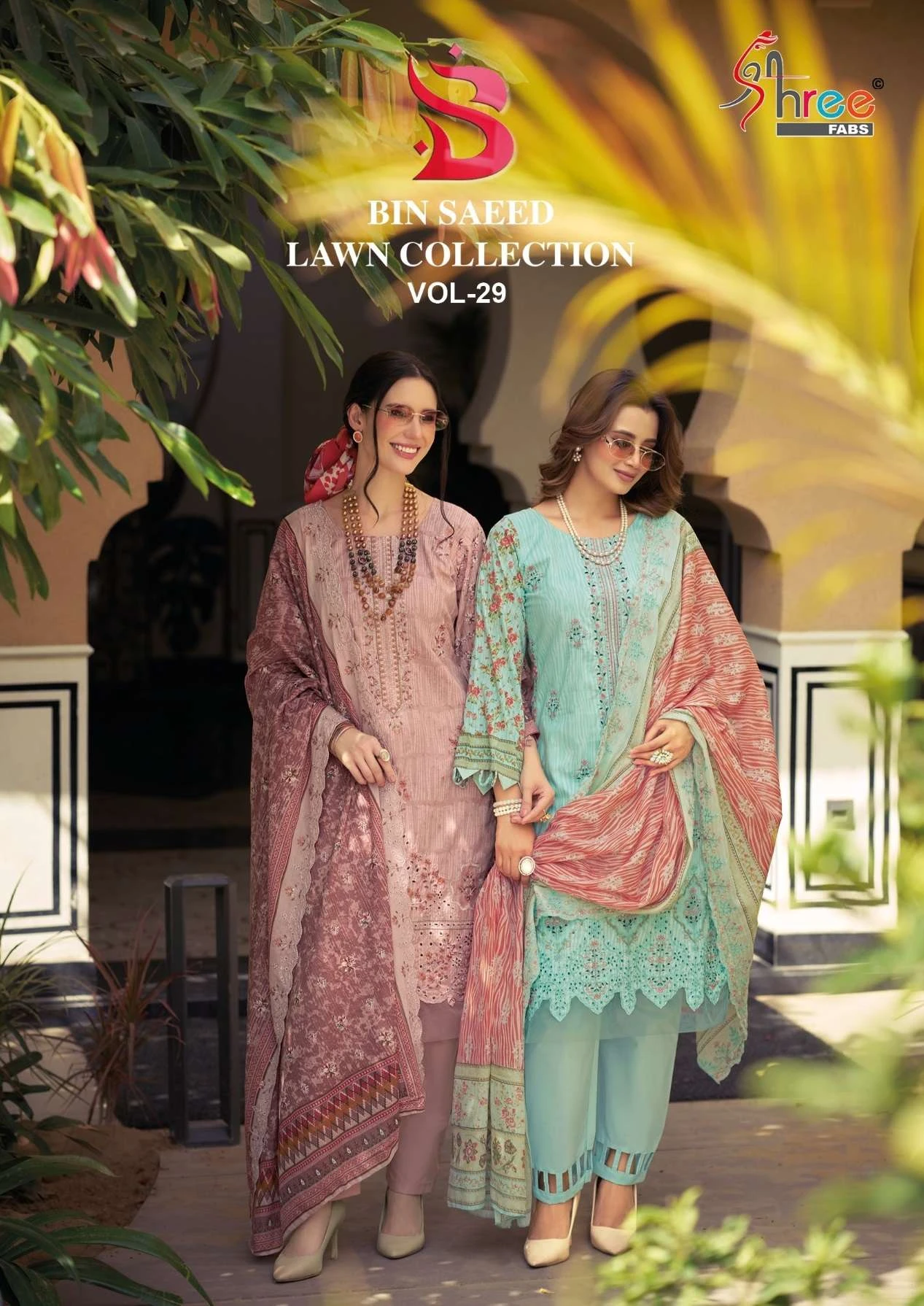 Shree Fab Bin Saeed Lawn Collection Vol 29