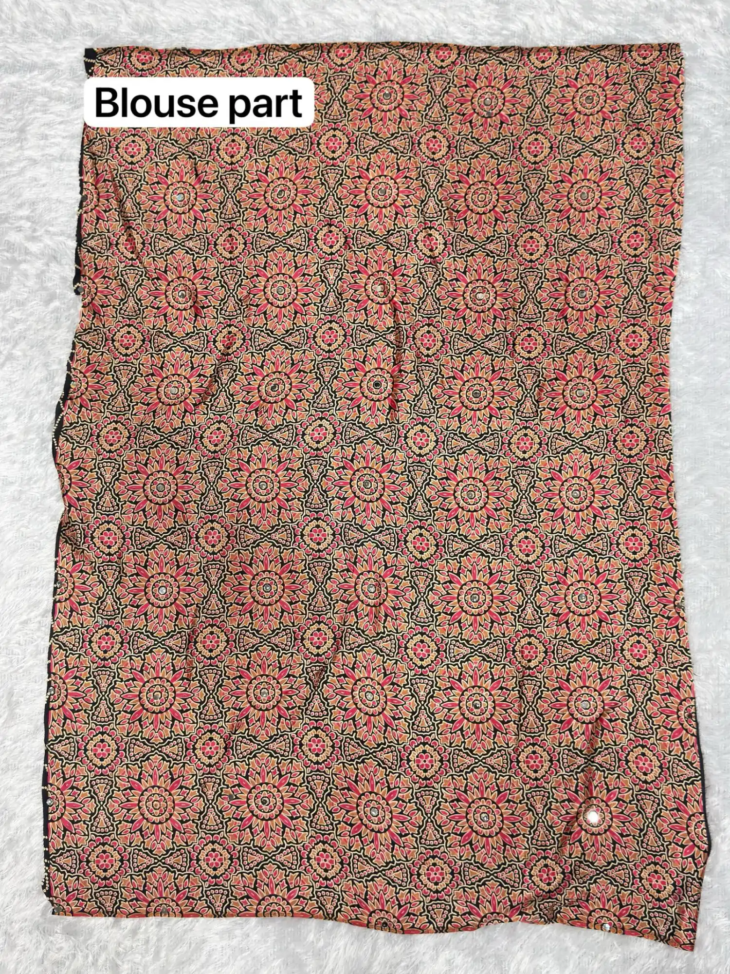 St D No 136 Pure Ajrakh Satin Viscose Silk Saree Collection