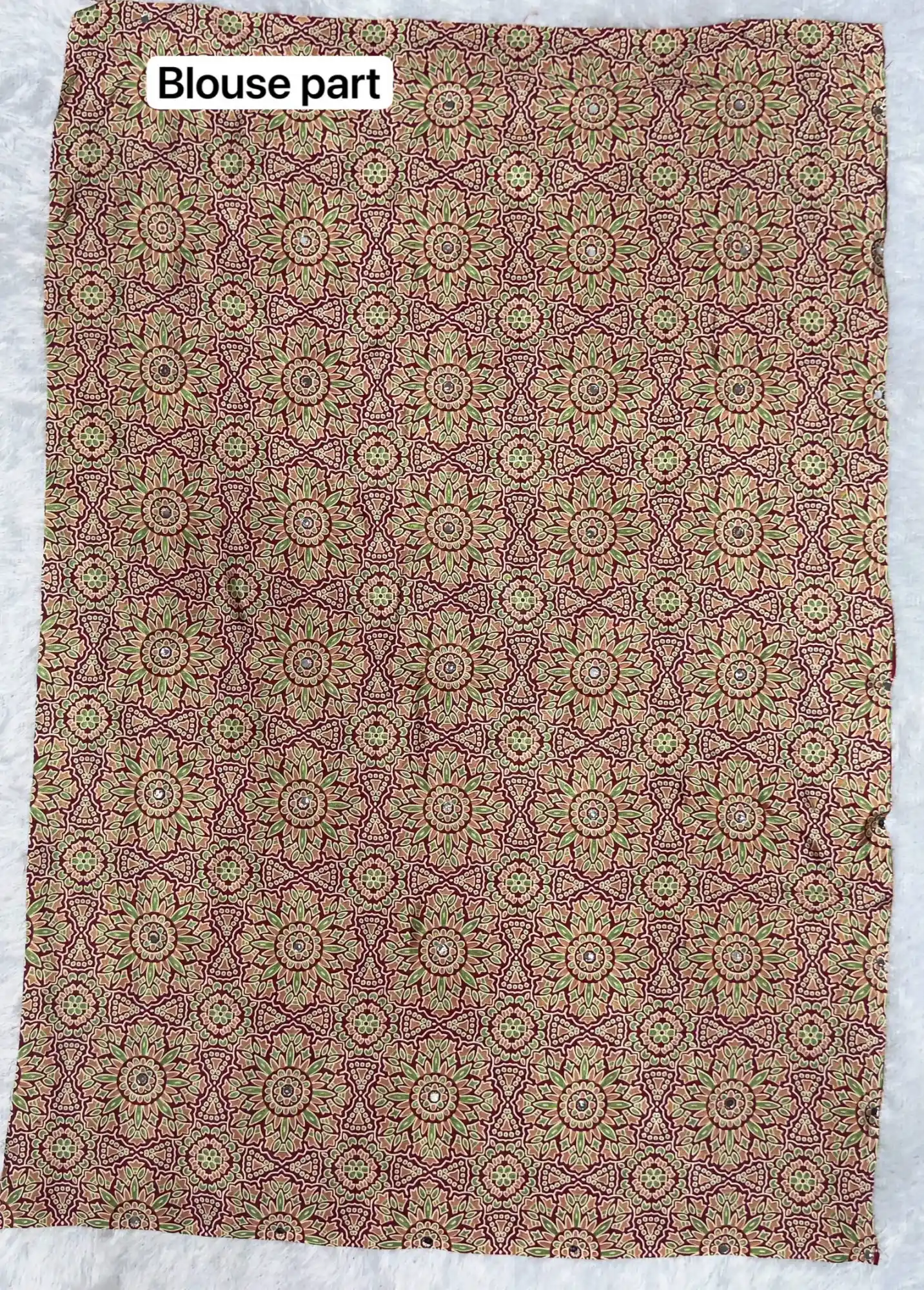 St D No 136 Pure Ajrakh Satin Viscose Silk Saree Collection