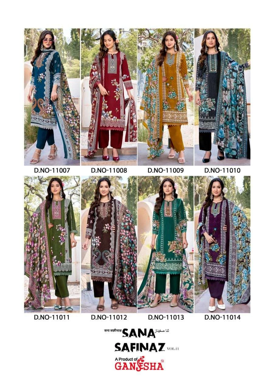 Ganesha Sana Safina Vol 11 - Readymade Dress