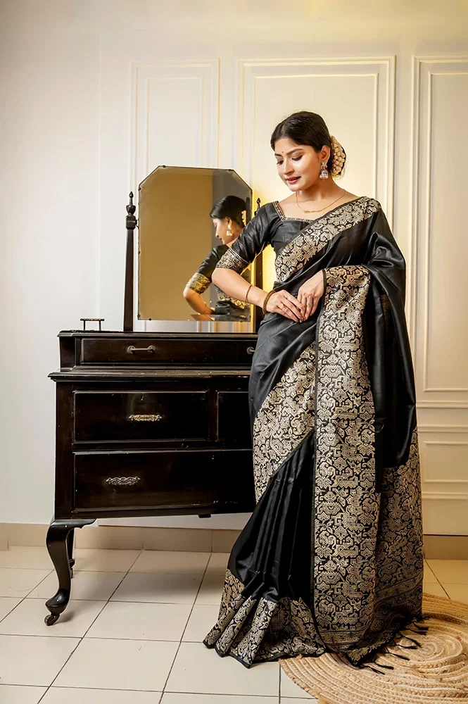 Jf 2596 Handloom Raw Silk Woven Designer Saree with Blouse Collection