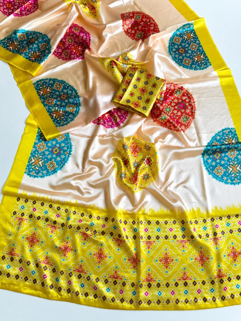 Sf Ultra Soft Satin Silk Digital Printed Saree Collection