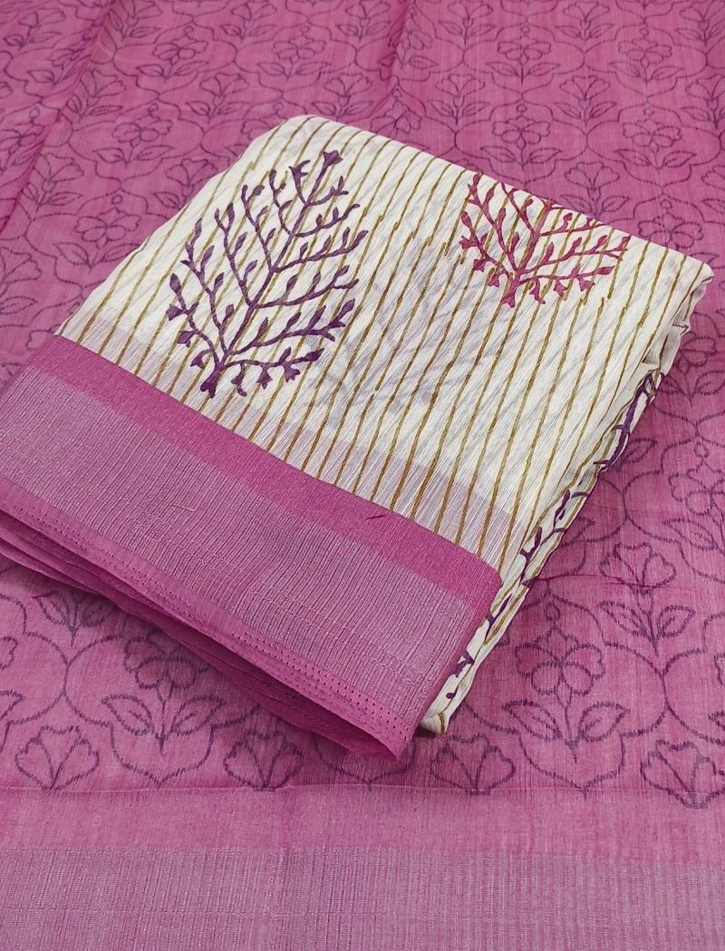 Summer Cool 2 Soft Linen Printed Saree Collection