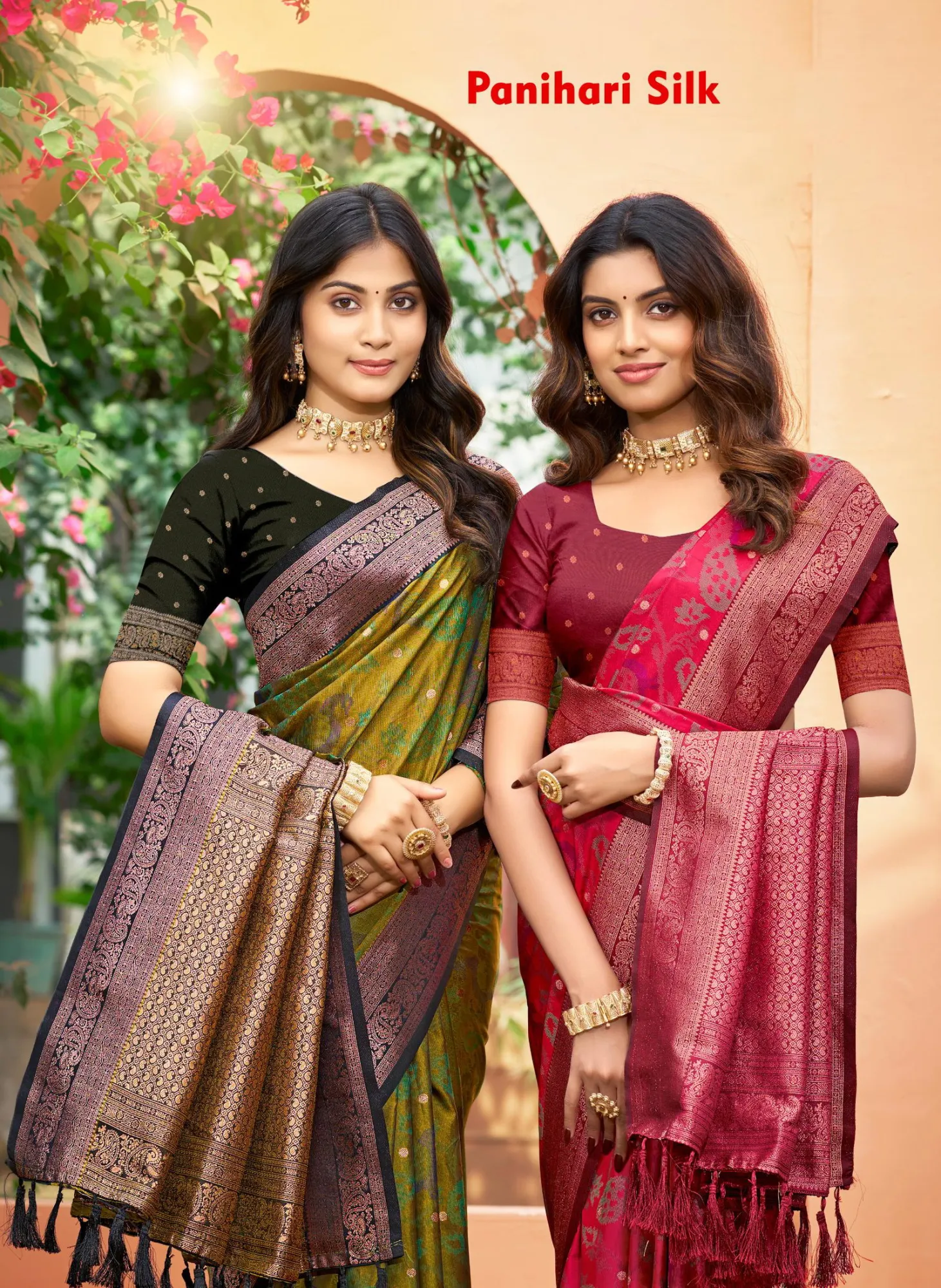 Bunawat Panihari Silk Sangam Printed Soft Silk Saree Collection