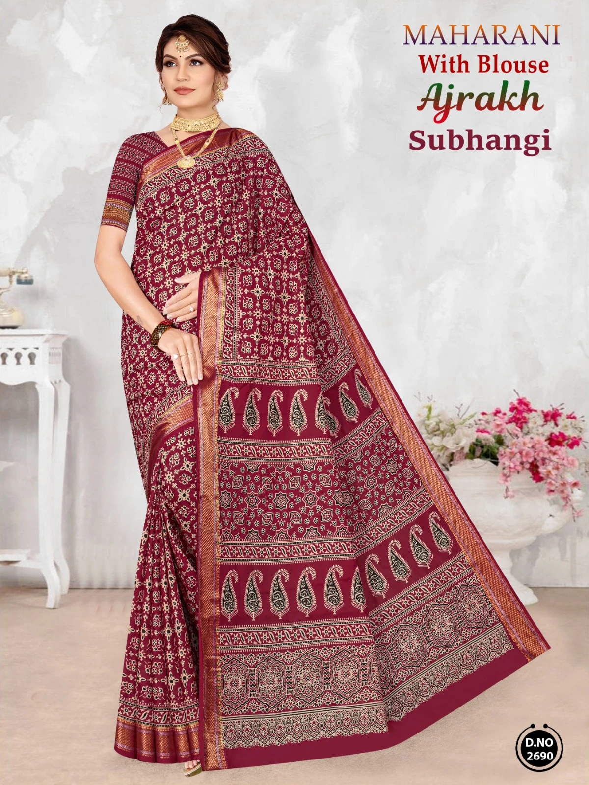 Maharani Bandhej Saree