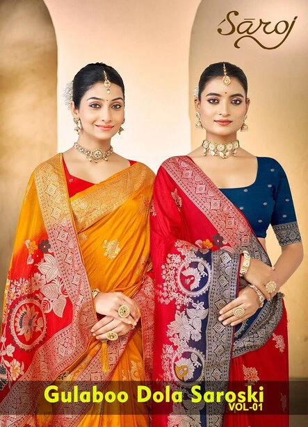 Saroj Gulaboo Dola Saroski Vol 1 Dola Silk Saree Collection