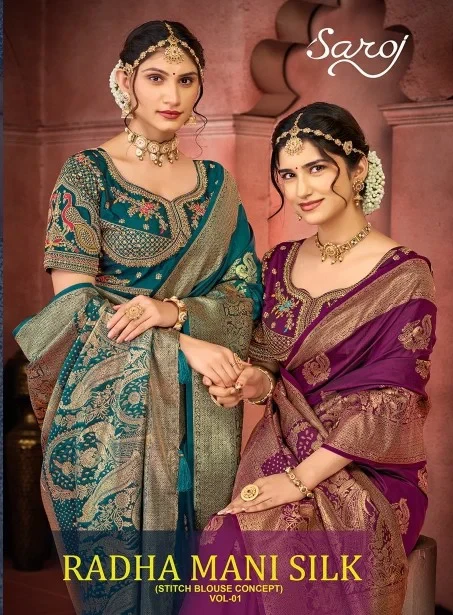 Saroj Radha Mani Silk Vol 1 Silk Wedding Wear Saree Collection