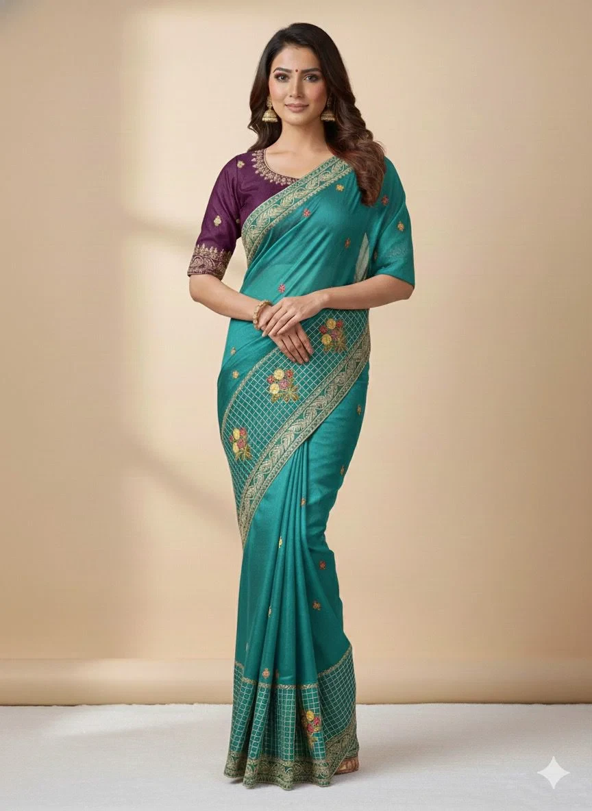 Shikha Arhaam Friendly Chiffon Sequence Saree Collection