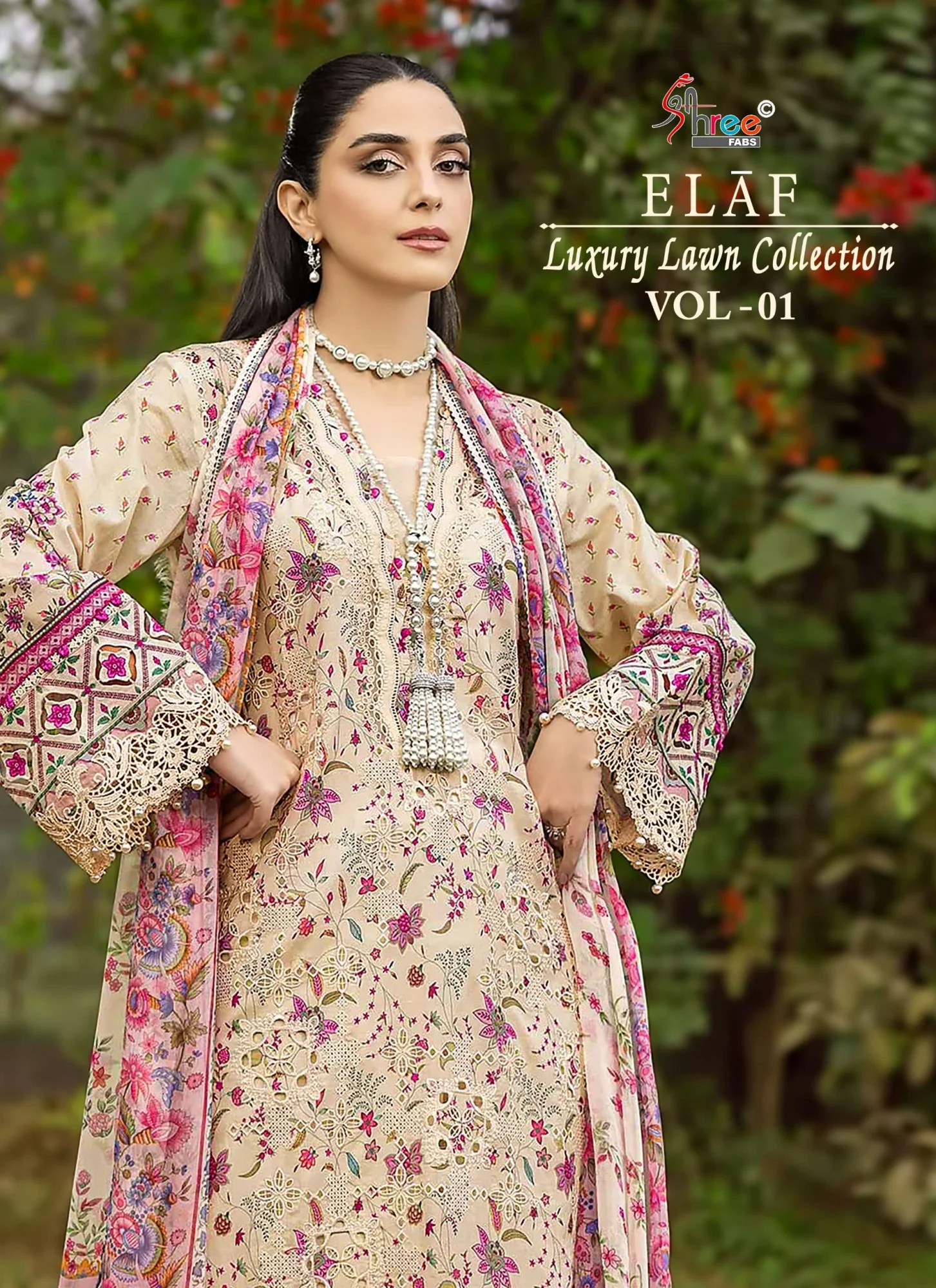 Shree Fab Elaf Luxury Lawn Collection Vol 1